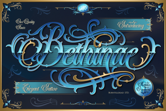 Bethinae: Bold Blackletter Flair for Modern Branding