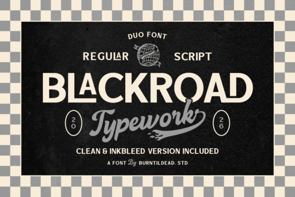 Blackroad: Merging Bold Sans Serif with Vintage Script