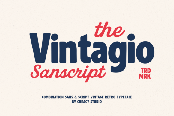 Blending Bold & Elegant: The Vintagio Sanscript Duo Font