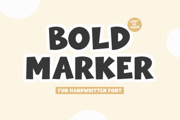 Bold Marker: The Handmade Display Font for Authentic Projects