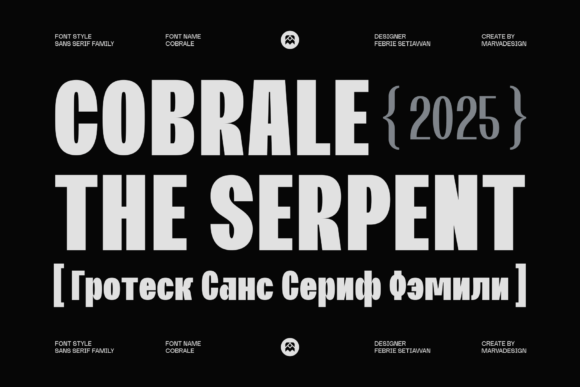 Cobrale: A Modern Sans-Serif for Bold, Global Branding