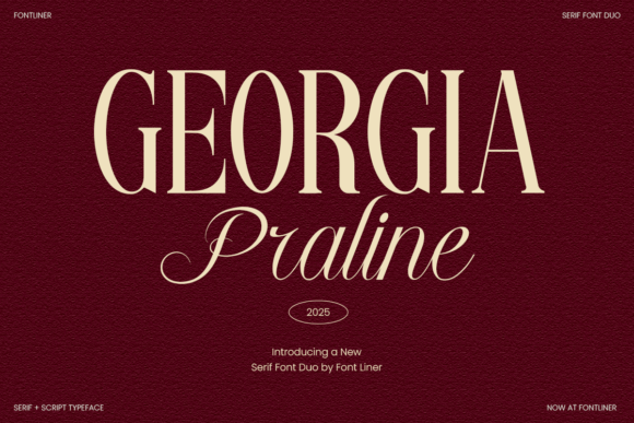Georgia Praline: A Serif Font Duo for Elegant Branding