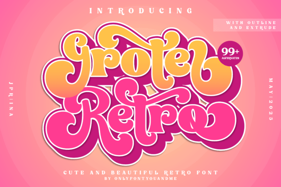 Groter Retro: Adding Bold 70s Flair to Modern Design