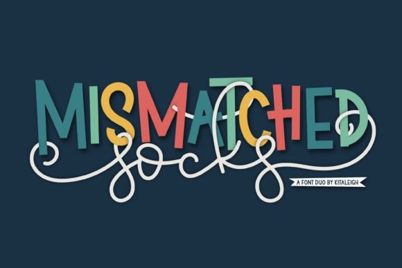 Mismatched Socks: A Playful Font Duo for Creative Design
