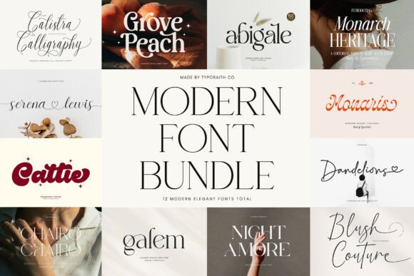 Modern Bundle: A Curated Font Collection for Sophisticated Design