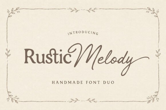 Rustic Melody: A Font Duo for Authentic Branding