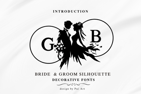 The Romantic Elegance of Bride & Groom Silhouette Monograms