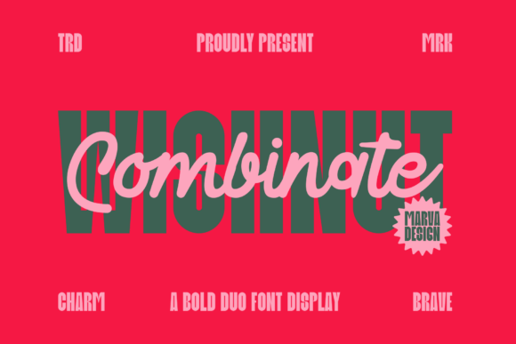 Wishnut Combinate Duo: A Bold Font for Strong Brands
